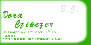 dora czipczer business card